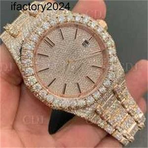 Ap Watch Diamond Moissanite Iced Out Can Pass Test Designer Mosonite Vs Factory Two Tone Natural Top Brand Custom Dign Stainls Steel Studded Out Woman Hip Hop