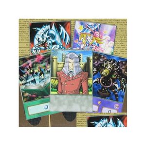 Jogos de cartas 8 Pçs / set Yuh Pegasus Estilo Meio Fosco Cartões Toon World Cartoon Monstros Renunciados Yu-Gi-Oh Retro Colecionável Y1212 D Dhkso