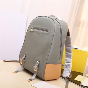 Klassische Rucksäcke Designer Männer echte echte Leder -Rucksack 31x46x26cm Totes bedruckte Rucksackstil -Umhängetaschen für Man Handba235i