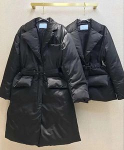 Sonbahar kış aşağı ceket moda marka ceket parka palto açık sıcak pamuk ceket ceket üçgen basılı ceket kemer