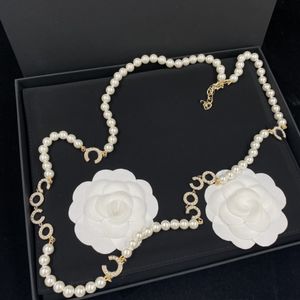 Top Pearl Mode lange Perlenketten für Frau Perlen Buchstaben Kette Halskette Luxus Designer Halskette Geschenk Schmuck Versorgung