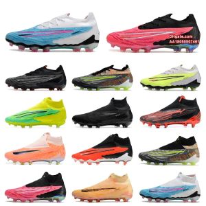 Mens Youth Phantom Elite GX FG GT Football Boots Kids Boys Womens Black Phantom Cleats Ag SG DF Fit Soccer Shoes Low High Red Blue Green Pink Cleat Big Size US 3Y-13