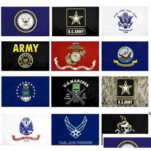Banner bayrakları ABD ordu bayrağı usmc 13 stilleri doğrudan fabrika toptan hava kuvvetleri skl gadsden kamuflaj banner denizciler zz diler