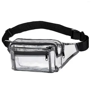 Sacos de cintura Mulheres Limpar À Prova D 'Água Caminhadas Festival Correndo Evento PVC Fanny Pack Belt Bag Concert Phone Holder Viagem Outdoor Sports Camping