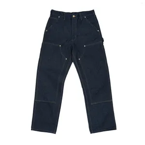 Мужские джинсы 15 унций высокой талии оригинал B01 Карпентер штаны винтажная рабочая одежда для мужчин