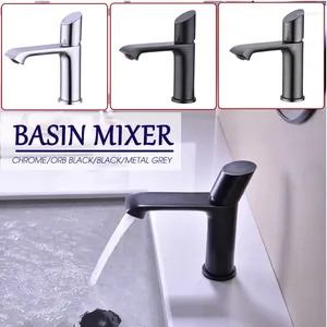 Bathroom Sink Faucets Basin Mixer MaBlack Gold Grey Chrome High Faucet Fittings Cold Water With 2 Hoses