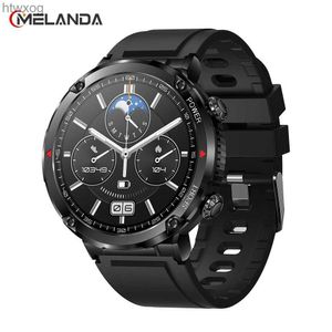 Inteligentne zegarki Melanda Nowe Outdoor Men Smart Watch Bluetooth Call IP68 Waterproof Sports Fitness Tracker Smartwatch dla mężczyzn 600 mAh Big Bateria YQ240125