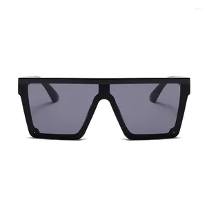 Sonnenbrille Trendy Big Frame Einteilige Damen Street Po Driving Retro