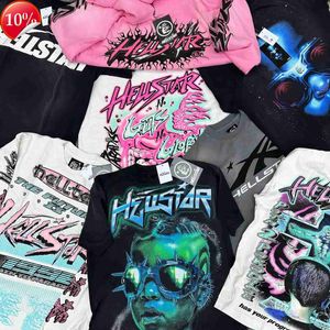 Herren T-Shirts Streetwear Hellstar Y2K Shirt Harajuku Hip Hop Grafikdruck Baumwolle Rundhals Übergroßes T-Shirt Gothic Tops 231117 VG4J