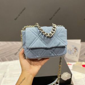 Women Denim Designer Crossbody Bag Classic Flap Quilted Chain Bag Bag Fanny Pack 20cm249y