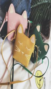 여자 미니 핸드백 어린이 지갑 귀여운 고양이 크로스 바디 가방 8 색 아이 여자 숄더백 어린이 사탕 가방 크리스마스 선물 월 9442500