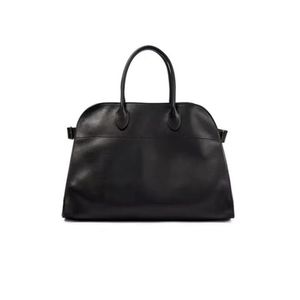 Suede the Row Margaux Tote Bag for Women Designer Handväskor Luxury Pochette Soft Leather Designer Väskor Mens Black Totes Designer Handbag Women XB102