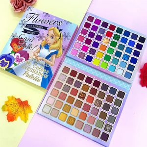 Bonito FARCENT Girl Pattern Boutique 96 Cores Shimmer Matte Lantejoulas Multicolor Maquiagem Paleta de Sombras Beleza Vitrificada Cosméticos 240122