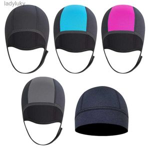 Swimming caps Neoprene 2 5mm Swim Thermal Hood Cap Waterproof Hat Swimwear CanoeingL240125