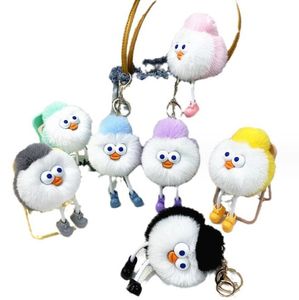 13.5cm Plush Keychain Kawaii Cartoon Cute Plushie Stuffed Animals Toys Kitten Plush Key chain for bag Car pendant Decoration