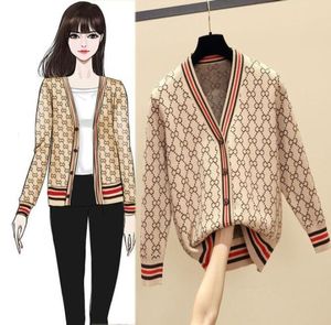 Mode tröjor Cardigans Women Autumn Womens Coat Sticked Cardigan Sweater Jackor Coats7466775