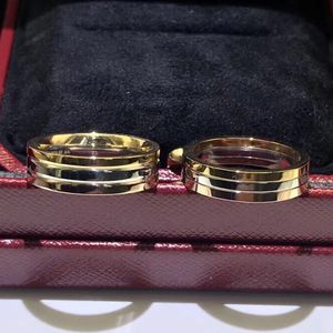 Trinity Ring Charms Three Color for Woman Designer Size 5-11 for Man Wide and الضيقة T0P جودة الفاخرة الكلاسيكية مصمم العلامة التجارية أزياء 008