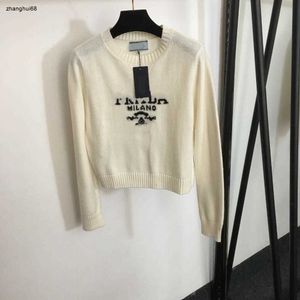 brand women knitwear designer clothing for ladies Logo jacquard letter pullover knitting upper garment Jan 25