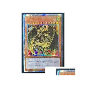 Карточные игры Yu-Gi-Oh 20Ser Anniversary Diy Flash Sacred Beas Timate Dragon Yuh Коллекционные карты игр Y1212 Прямая доставка Игрушки Подарки Pu Dhc5Q