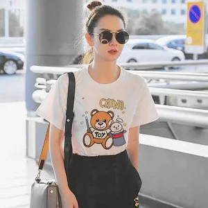 Womens Mens Designer T Shirts Tshirts Fashion mos Letter Printing Short Sleeve Lady Tees Luxurys Casual Clothes Tops T-shirts Clothing