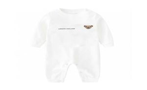 designer letters Baby Rompers Body Suits Cover Newborn Boys Girls Onepieces Clothes Solid Color Printed Baby Spring and Autumn Lo1085232