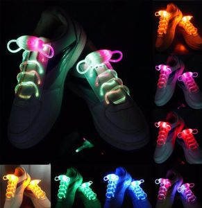 20pcs10 par Waterproof Light Up LED SHOELACES Fashion Flash Disco Party Glowing Night Sports Shoe Laces Strings Multicolors LU2533020