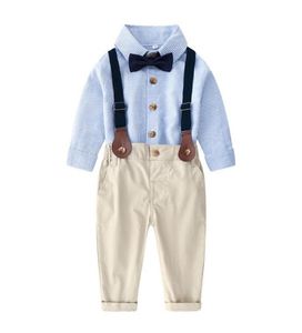 Set di abbigliamento Versione coreana del vestito autunnale per bambini Camicia a maniche lunghe per bambini 039 Tuta in due pezzi Vestito per bambini 0394141052