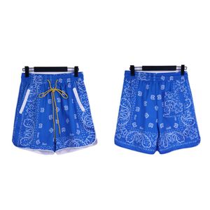 شورت Rhude Designer Mens Shorts Men Loose Blue Black Rhude Short Short Street Fashion Lenee Lenee Letter Luxury Fashion الكلاسيكية العلامة التجارية العصرية 797