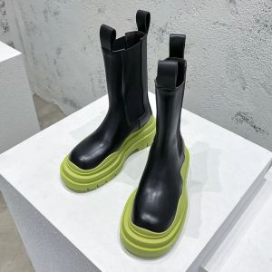 With Box Martinin Platform New Mens Womens Heightens Mid-Calf Couples Motorcycle Avocado Green Roman Boots Sizes 35-45