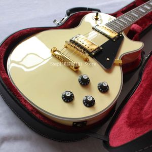 Heiß! LP Custom VOS Randy Rhoads E-Gitarre, Creme-Finish, einteiliger Gitarrenhals