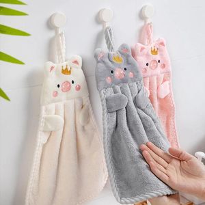 Towel Embroidery Quick-drying Soft Fabric Children Kitchen Bathroom Use Absorbent Cartoon Hand Microfiber Dry