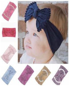 Marca bebê hairband criança arco cabelos banda borla meninas headbands grande nó turbante crianças acessórios de cabelo 22 projetos wy14352270593