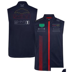 Motorcykelkläder F1 Forma One Team Uniform 2023 New Racing Vest Mens Zipper Sports Coat Drop Delivery Automobiles Motorcyklar Access Otpug