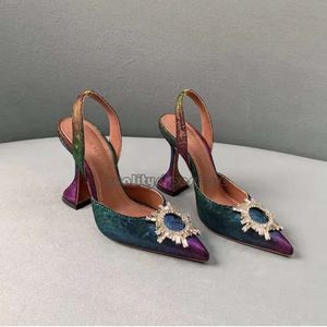 Wedding Sandals Heeled Shoes Dress Shoe Luxury Designer Satin High Amina Muaddi Bow Crystal-embellished Buckle Pointed Toe Sunflower Pcv Sandal 10cm Dinner 765