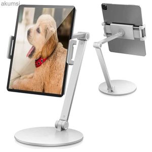 Tablet PC Stands Justerable Tablet Stand Holder Long Arm iPad Stand Aluminium 360 Rotatable Stand för 4,7- 13,5 iPhone iPad Stand YQ240125