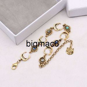 Luxury Design Bangles Brand Letter Bracelet Chain Famous Women Crysatl Rhinestone Pearl Wristband Link Chain Couple Gifts chaneellis jewelry Accessories