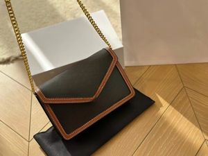 Saco de designer de luxo bolsas de metal fivela aba corrente saco de alta qualidade sacos de ombro moda crossbody bolsas carteira moedas couro genuíno underarm envelope saco