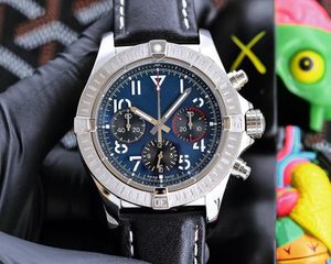 Topp AAA Bretiling Mens Watch Navitimer Chronograph Quartz Movement Super Avenger Hurricane Wristwatch 50 -årsjubileum Swiss Waterproof Designer 1884 Watch 666