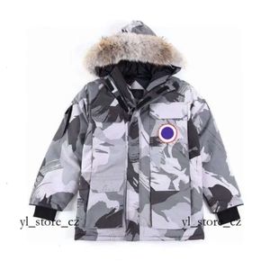 Designer Canadas Goode Jacket Mid Length Version Pufferer Down Womens Jacket Down Parkas Winter Thick Warm Coats Womens Windproof Trend Goose White Fox Jacket 8734