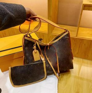 дизайнерская сумка Сумки на плечо сумки Дизайнерская сумка женская сумка для покупок M46203 Vintage Hobo с кошельком сумка через плечо кожаная сумка кошелек черный