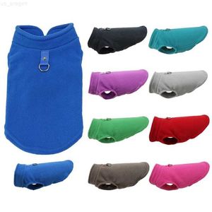 Dog Apparel Soft Fleece Pet Clothes For Small Dogs Winter Warm Dog Jacket Puppy Cat Vest With D-Ring French Bulldog Coat Yorkie Chihuahua