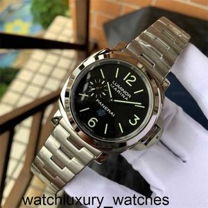 Mens 2024 Panerais 시계 디자이너 시계 기계 자동 운동 미러 크기 45mm 스틸 워치 밴드 스포츠 손목 시계 Z1EX