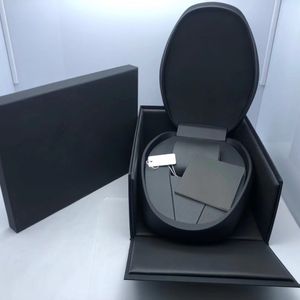 Schwarze Uhrenbox für RM Tourbillon-Uhren, Keramik, NTPT, Kohlefaser, korrekte neueste Gehäuseboxen, Broschüren, RM53, RM55 und mehr