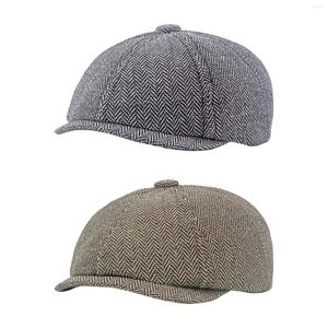 Berets homens boina chapéu golfe ajustável clássico outono inverno casual moda presente boné plano para acampamento viagem condução caminhadas ao ar livre