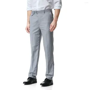 Мужские брюки 2024, весенняя мода, повседневный большой деловой костюм, однотонная талия, прямой рукав