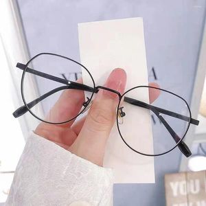 Güneş Gözlüğü Anti-mavisi hafif camlar kadınlar için büyük boyutlu çerçeve optik göz koruma gözlük trendy ofis gözlükleri