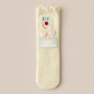 Women Socks Funny Lovely Doll Couple Kawaii Cotton Breathable Comfortable Embroidered Club Celebrity Ins Toe Ugly