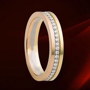 Trinity Ring Charms for Woman Designer para Rozmiar 5-11 dla mężczyzny Diamond T0P wysokiej jakości złoto platowany 18-karatowy luksusowy prezent klasyczny styl dla dziewczyny z pudełkiem 004