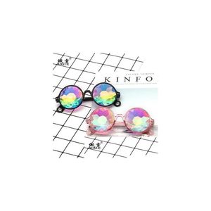 Sunglasses Eyeglasses Disco Mosaic Ball Sunglasses Kaleidoscope Glasses Resin Lenses 4D Glass Crystal Animation And Electronic Music Dhoxl