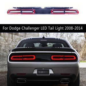 Akcesoria samochodowe Zespół tylna tylna lampa dla Dodge Challenger LED Light 08-14 Streamer Turn Signal Hamule